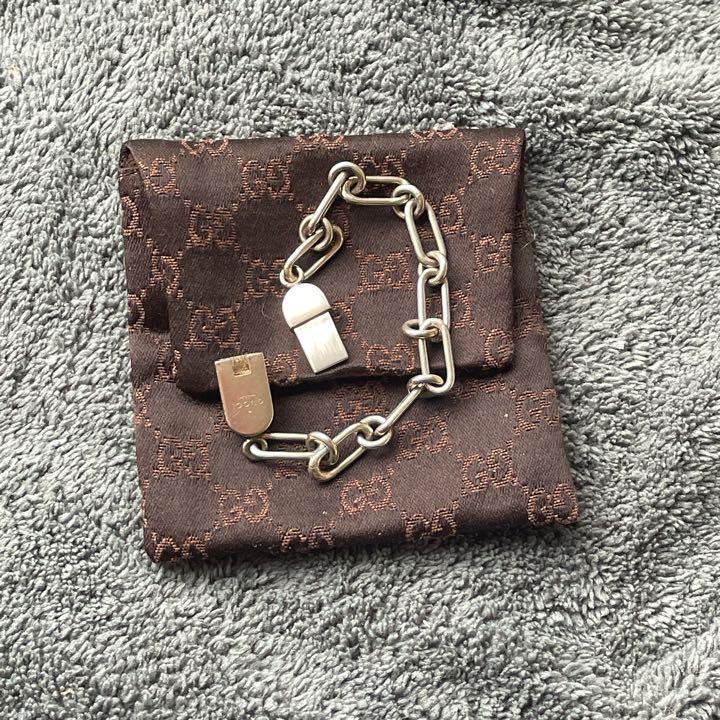 GUCCI クラシック シルバーチェーン ブレスレット 17.5センチ