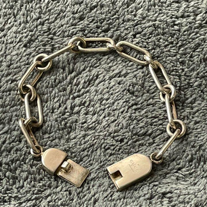 GUCCI クラシック シルバーチェーン ブレスレット 17.5センチ