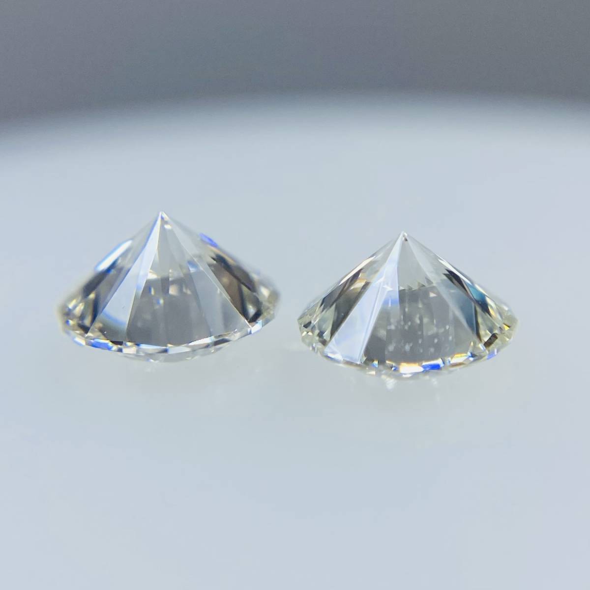  diamond round set! many surface cut /H color /0.358ct&0.306/RT1562/CGL