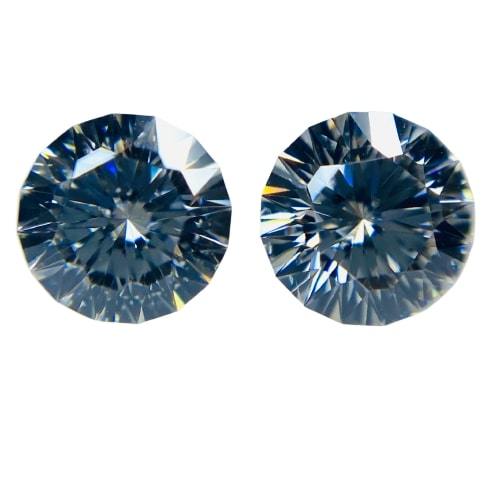 売れ筋】 ダイヤモンドラウンドセット!多面カット/Hカラー/0.358ct&0