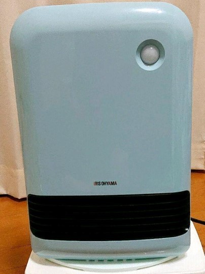 アイリスオーヤマ 新品 人感センサー付き大風量セラミックファンヒーター JCH-12TD4-A ブルー 未使用品