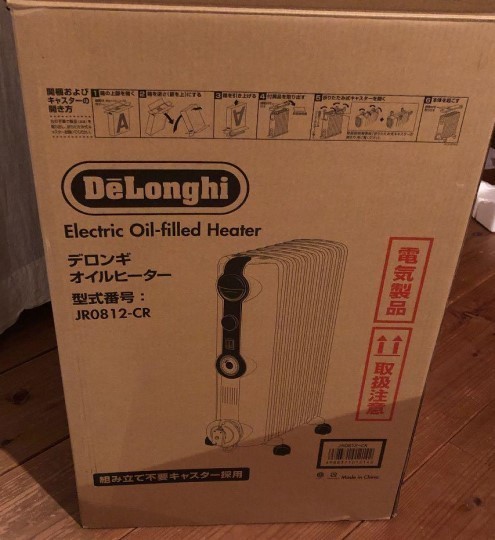 DeLonghi 新品 デロンギ ] ホワイト+クリーム [ JR0812 オイルヒーター / 未使用品