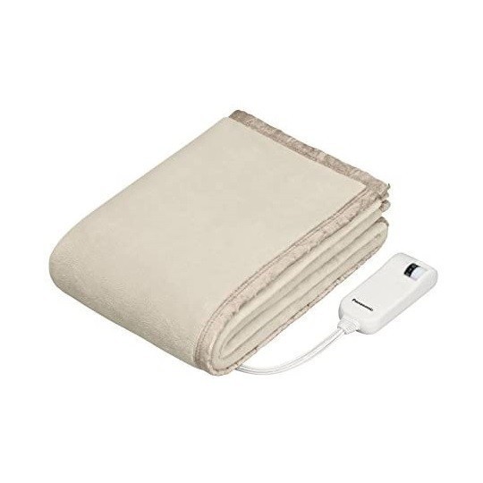  Panasonic Panasonic new goods electric .. blanket DB-UM4LS-C. temperature sensor attaching 160×85cm single beige circle wash possible unused goods 