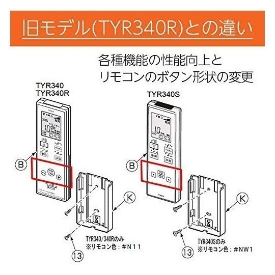 TOTO 新品 洗面所用暖房器 TYR340S 涼風機能付き ホワイト 未使用品