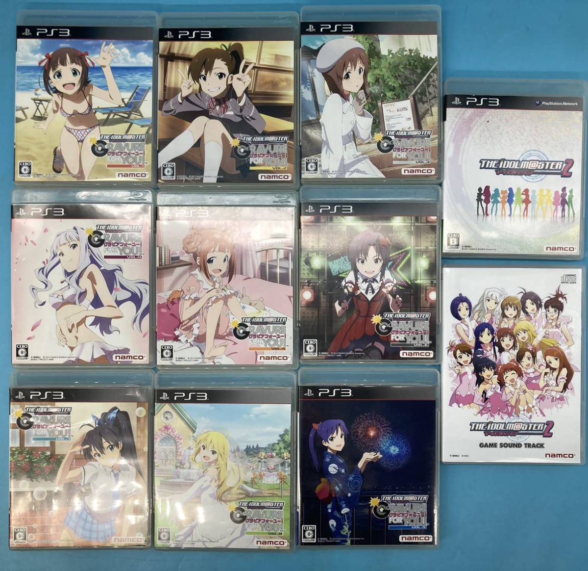 【A5269N175】アイドルマスター DVD・PS3ソフト等まとめ売り 完全生産限定版 9巻セット グラビアフォーユー 9枚セット CD4枚 アイグラ 9冊の画像2