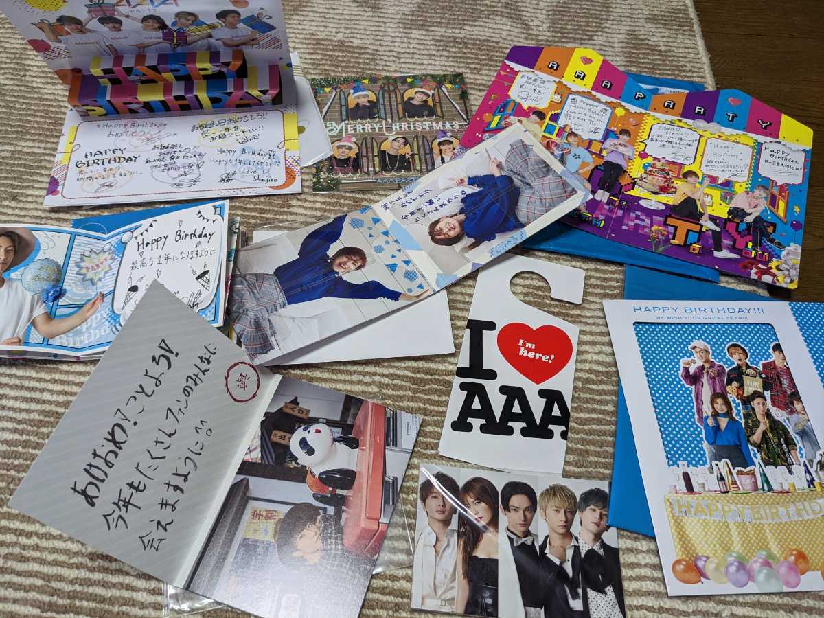 [ not for sale ]AAA fan Club limitation message card birthday New Year’s card Christmas 