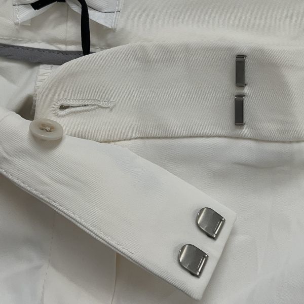 PLST プラステ レディース パンツ 長ズボン スラックス サイズ4 Lサイズ相当 11号 ホワイト 白色 シンプル ポケット ボタン_画像5