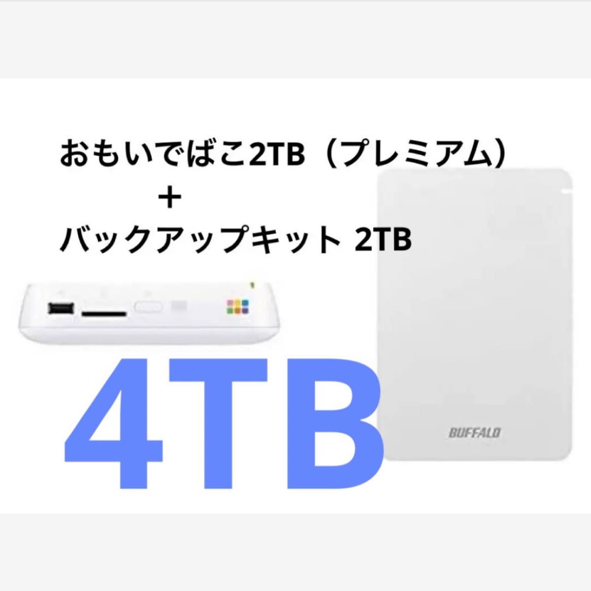 おもいでばこ（プレミアムモデル）2TB＋バックアップキット2TB★合わせて4TB！！
