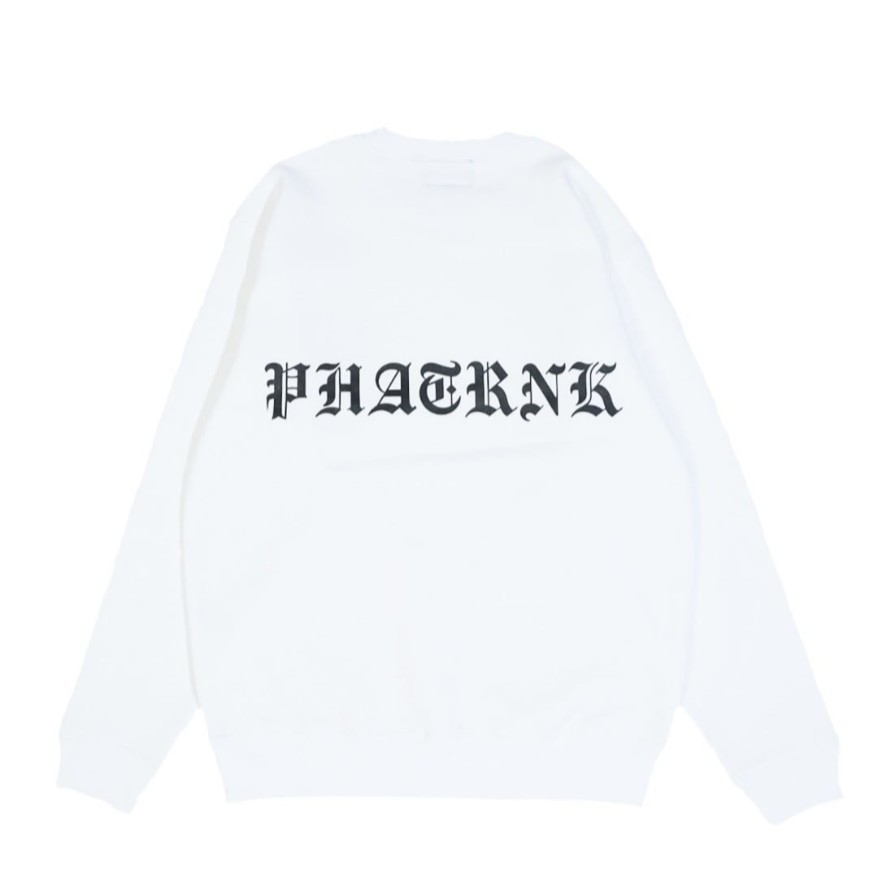 詰替え 【PHATRNK✙ふぁっとらんく】刺繍 Old Pロゴ SWEAT PK 灰 M