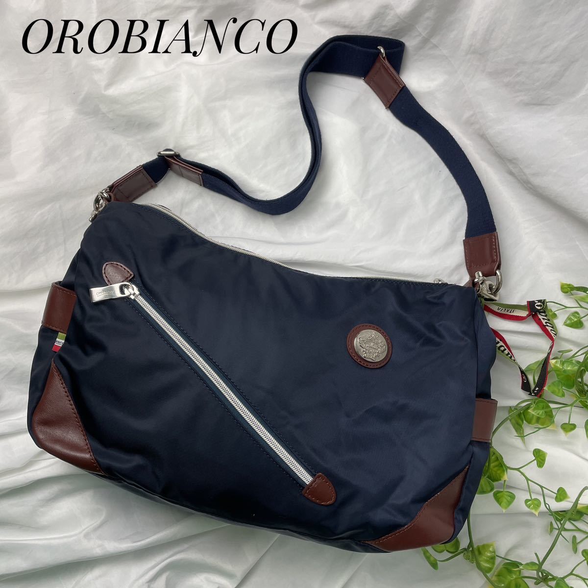Orobiancoオロビアンコ ショルダーバッグ ネイビー