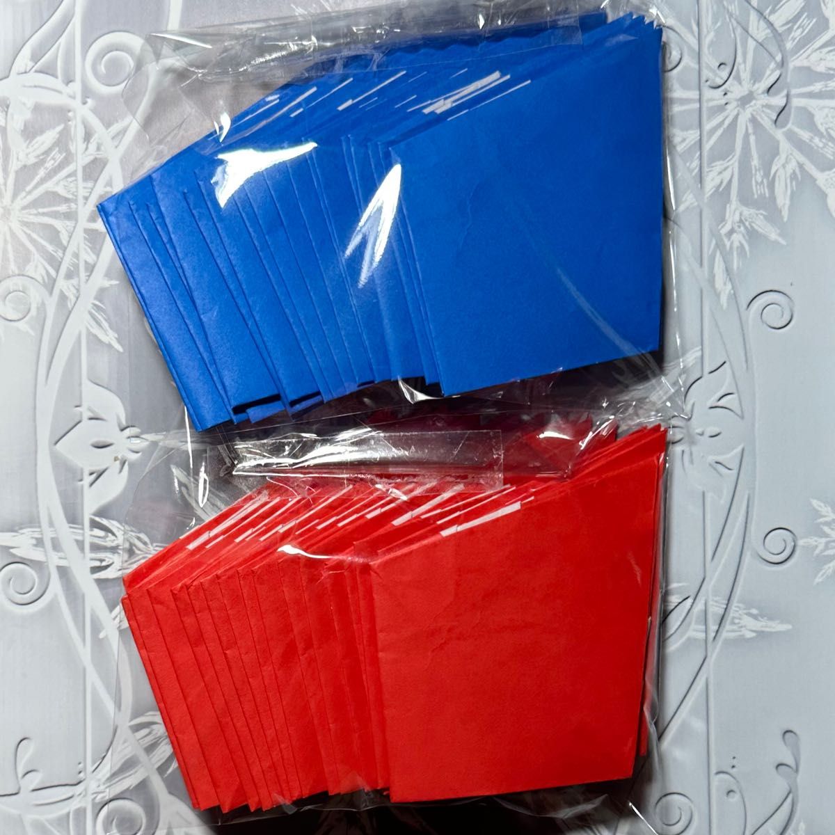 折り紙 サンタクロース サンタ 飾り 赤 青 40枚 オーナメント 知恵 幼稚園 保育園