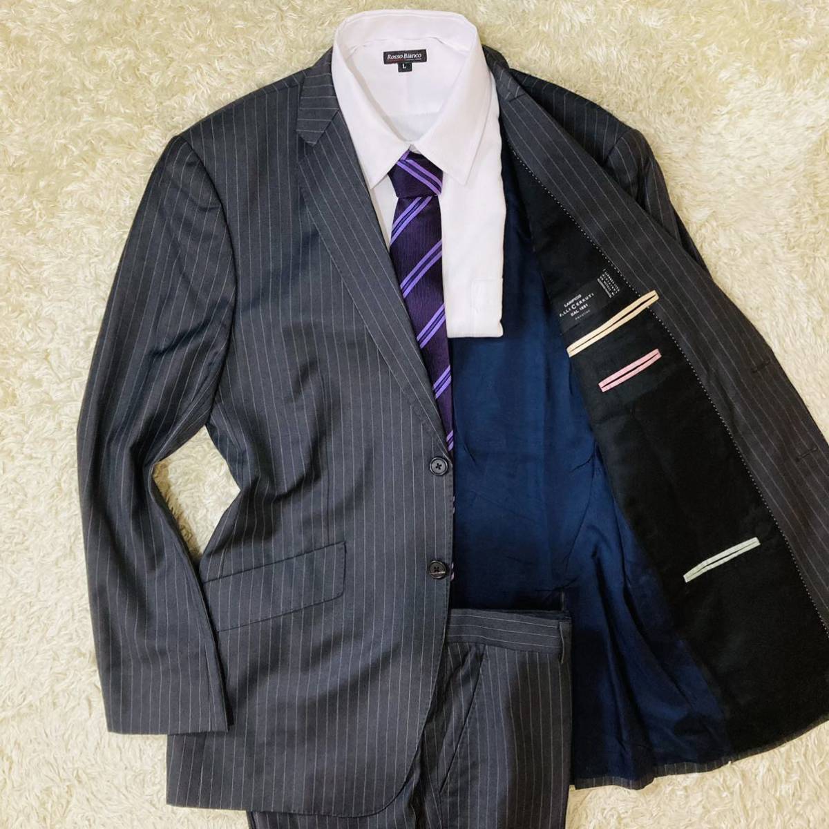 82%OFF!】 PaulSmith REDA ダブルセットアップ ネイビー L位 ilam.org
