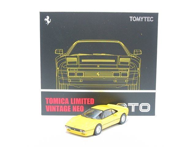 フェラーリ GTO（黄）LV-N【トミーテック社1/64ミニカー】【トミカの時】