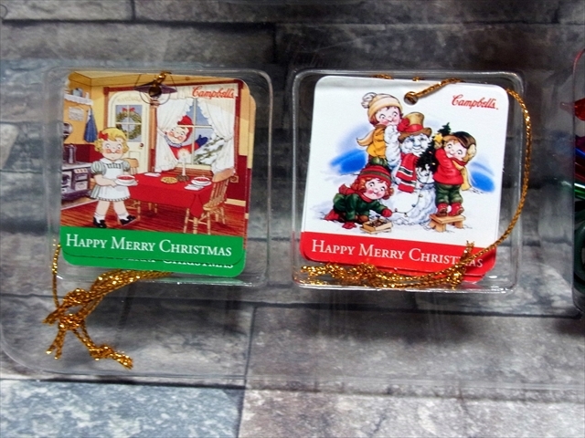 キャンベル スープ クリスマス オーナメント セット ライト 照明 装飾 Campbell's soup X’mas ornament set レトロ アンティーク 美品_画像4