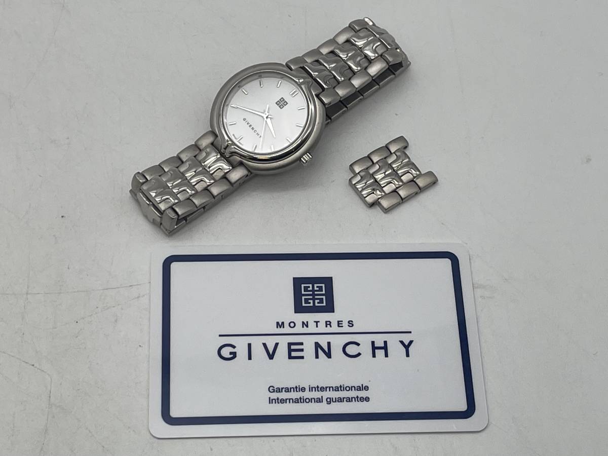 ポイント10倍】 GIVENCHY ジバンシー 本物 未使用品 ホワイトダイヤル