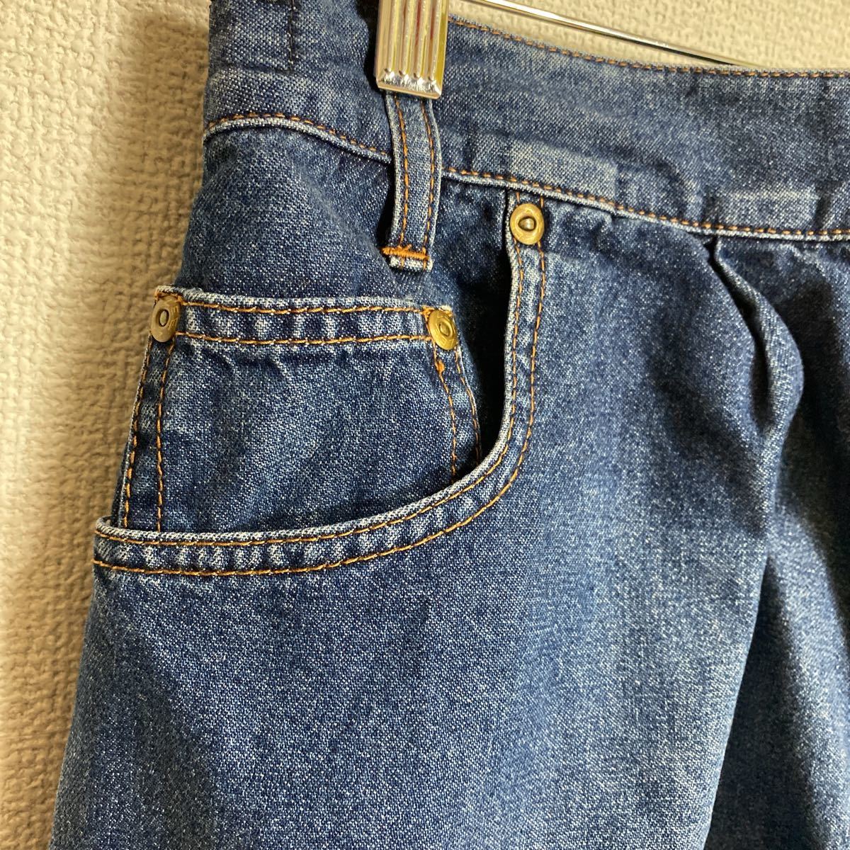 メルシーボークー Lee コラボ うしろ まえ サルエル デニム メルシーボークー Lee コラボ うしろ まえ サルエル デニム