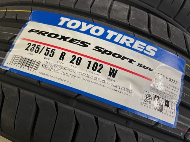 ◇国産新品◇22年製造◇TOYO プロクセススポーツSUV◇235/55R20 102W