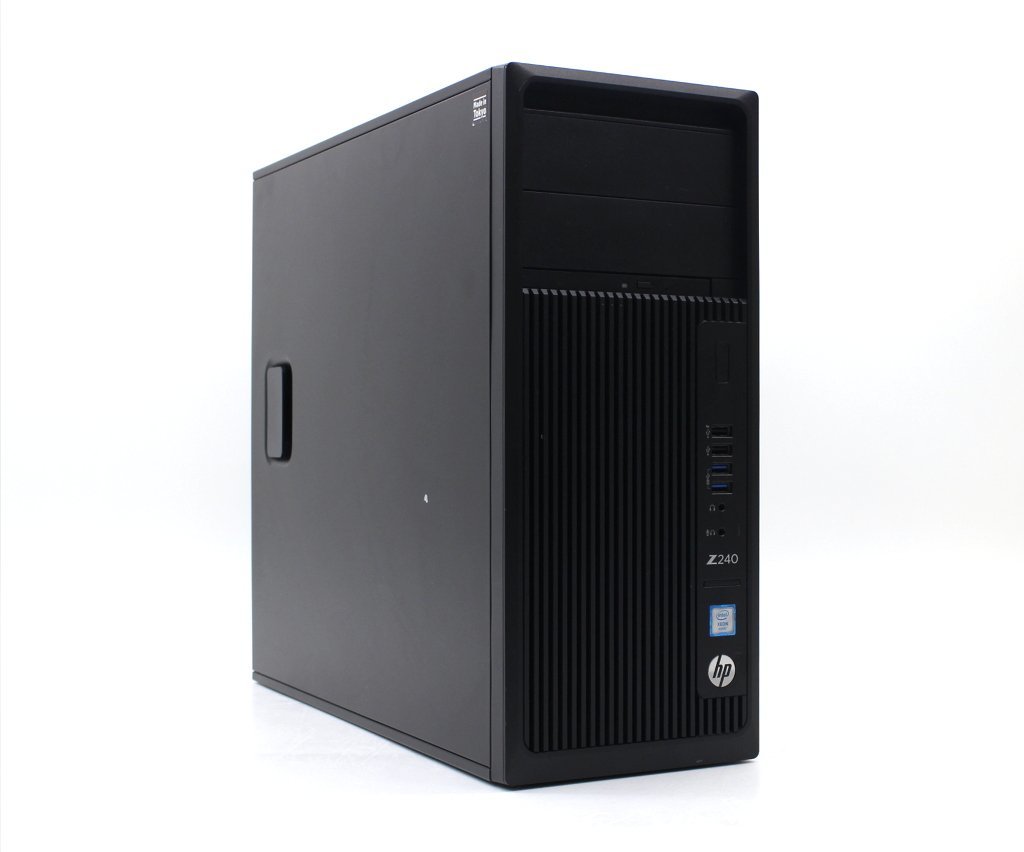 hp Z240 Tower Workstation Xeon E3-1225 v5 3.3GHz 8GB 256GB(新品SSD) 500GB(HDD) Quadro K1200 DVD+-RW Windows10 Pro 64bit_画像1