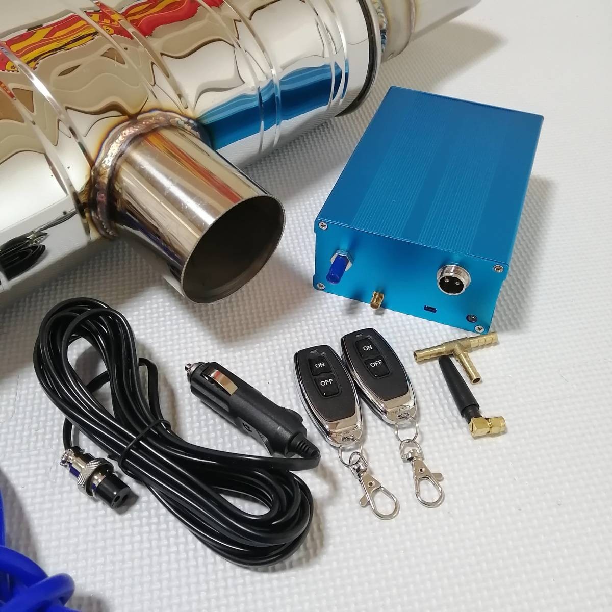 70mm dual changeable valve(bulb) muffler remote control . easily volume adjustment possible R52R53R54R55R56R57R58R59R60R61X5X3X6 cutter silencer Golf 567r32