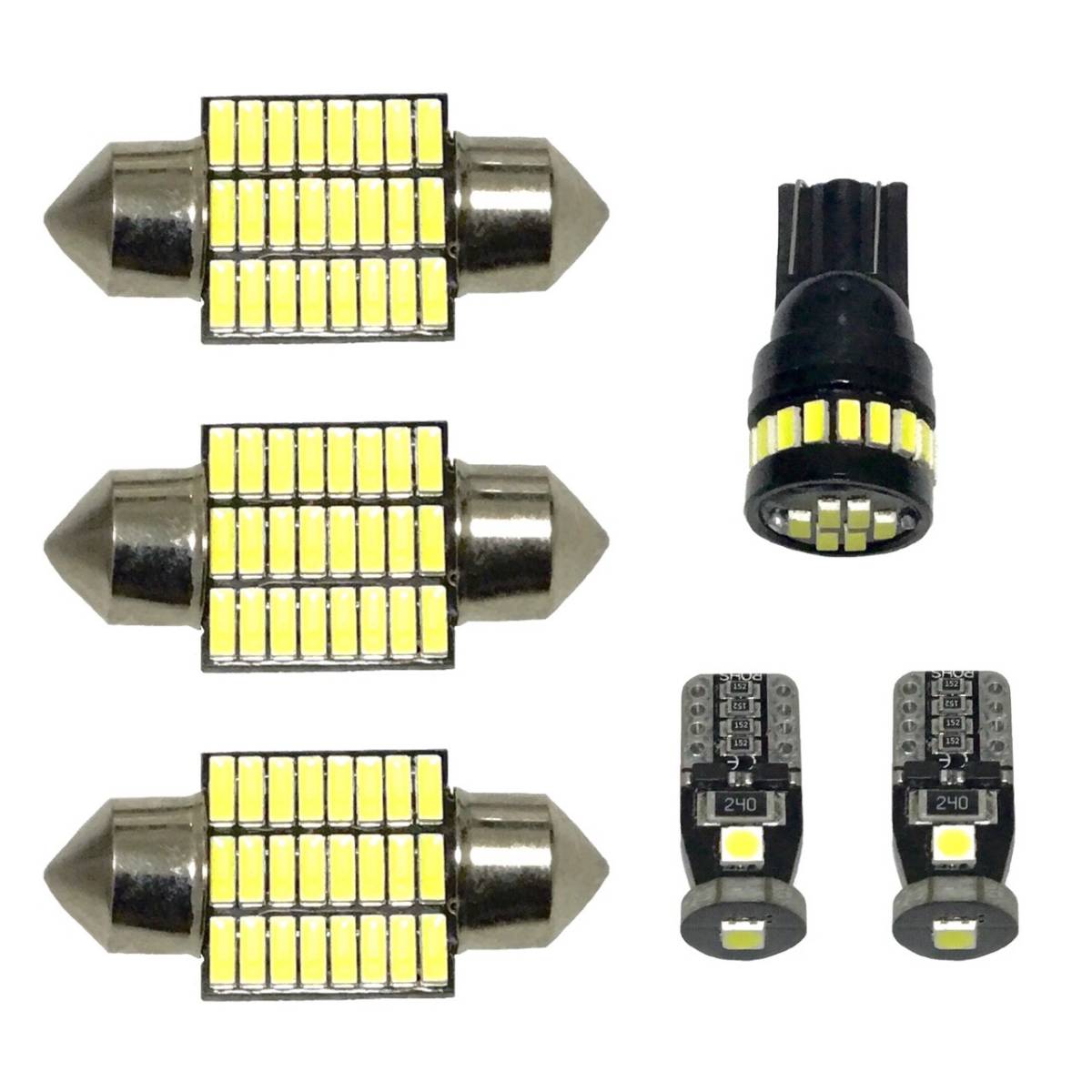 GT3/7 新型 スバルXV 超豪華 ルームランプ ナンバー灯 T10 LED ウェッジ球 汎用バルブ ホワイト スバル_画像1