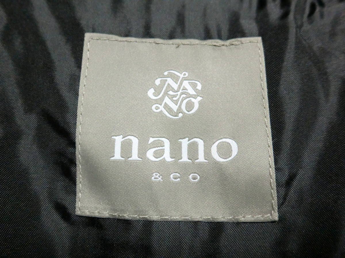 新品タグ付き nano universe ナノユニバース ダウンジャケット ホワイトダックダウン使用 Sサイズ ブラック 黒 メンズ_画像4