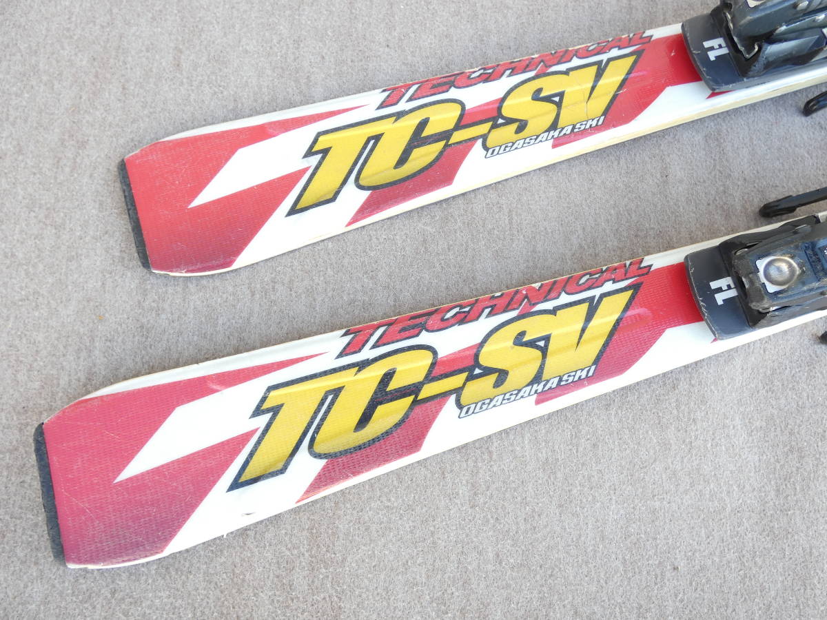 ジャンク OGASAKA/オガサカ スキー板 TC-SV 165cm 板＋ビンディング 