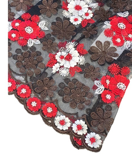 TK 希少 コムデギャルソン robe de chambre COMME des GARCONS 豪華 レース 刺繍 セットアップ カットソー シャツ スカート アーカイブ 黒_画像5