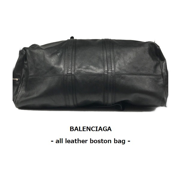 TK взрослый атмосфера Balenciaga BALENCIAGA кожа сумка "Boston bag" путешествие сумка черный большой размер путешествие 