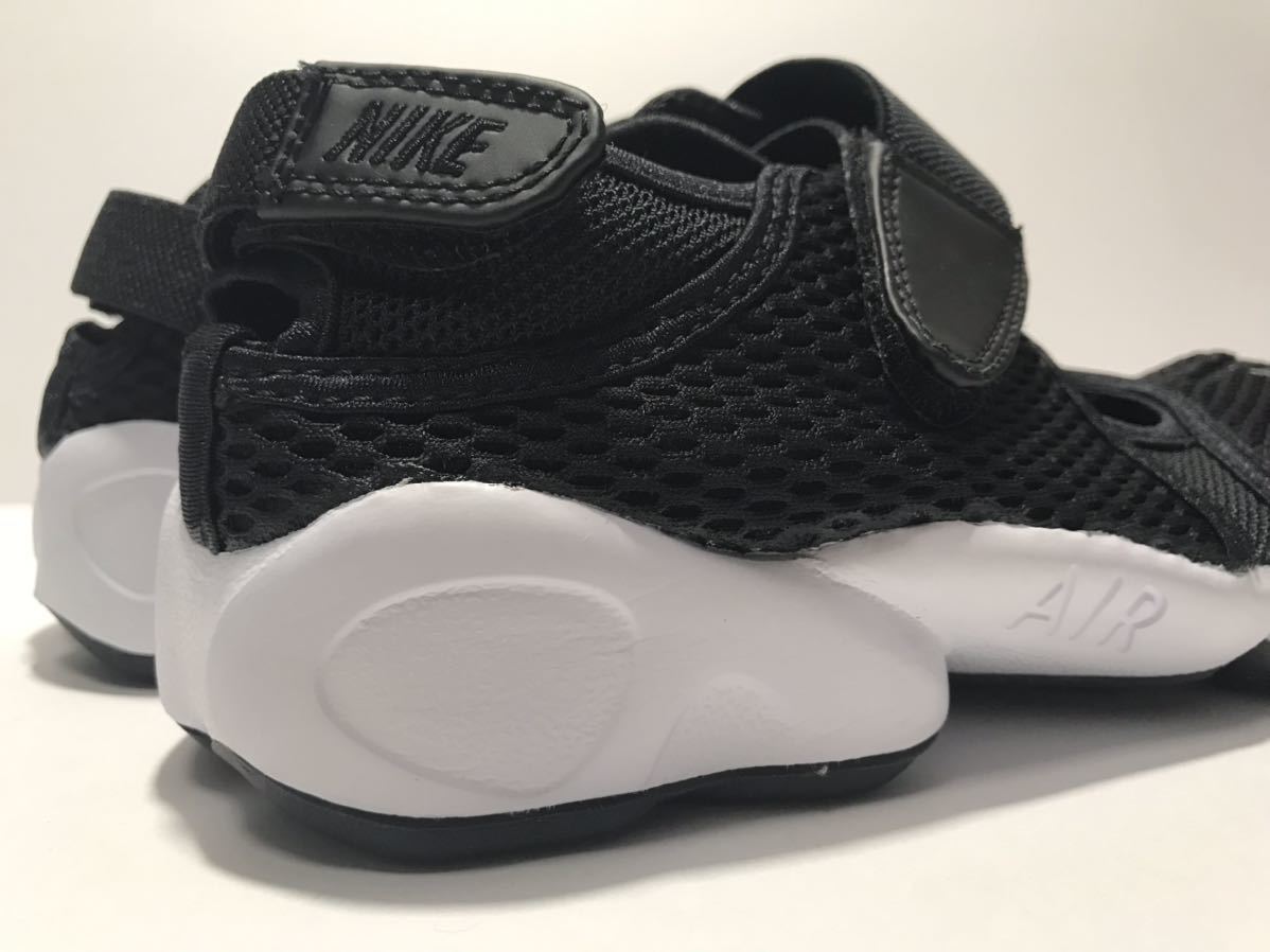 ほぼ新品!! 2021製 NIKE ナイキ 848386-001 WMNS AIR RIFT BR BLACK エア リフト 黒 x 白 23cm US 6.0 サンダル スリッポン 国内 正規品_画像7