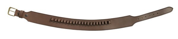 gun belt cow leather made chocolate M size 070-M