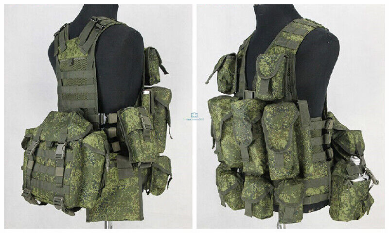 [ Россия армия ]6SH117 Tactical Vest полный комплект цифровой флора копия поиск : грудь lig военная форма 6SH116 подсумок для магазинов 