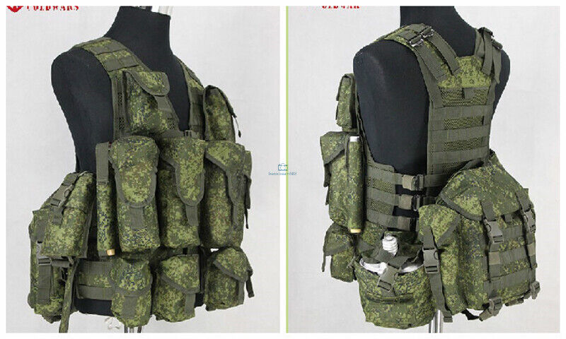 [ Russia army ]6SH117 Tactical Vest full set digital flora replica search : chest lig military uniform 6SH116 magazine pouch 