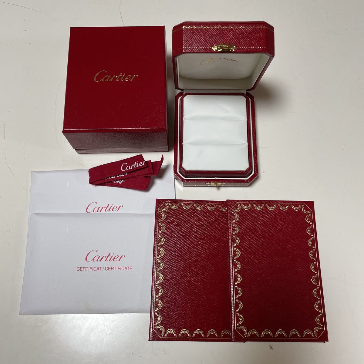 極美品 Cartier カルティエ リングケース カルティエリング ボックス ペアリング リングBOX_画像1