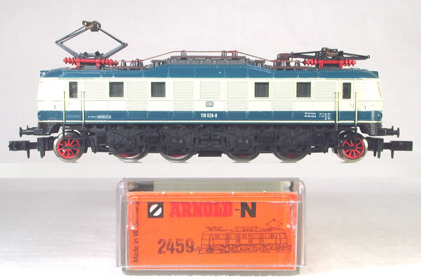 ARNOLD #2459 ＤＢ(旧西ドイツ国鉄） ＢＲ１１８型電気機関車（タルキス塗装）　● 特価 ●