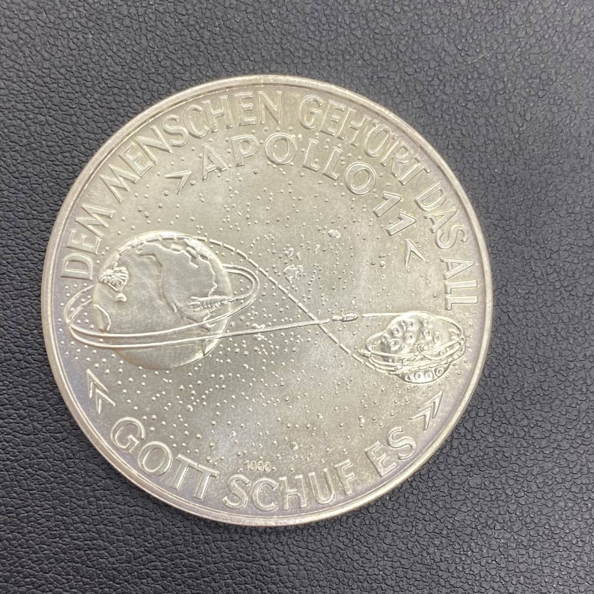 2922 アポロ11号 月面着陸記念メダル 1000シルバー製 DER ERSTE MENSCH 