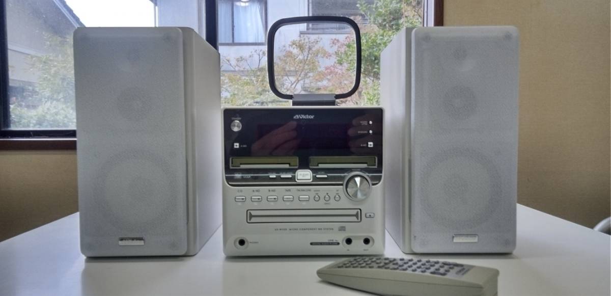 独特な店 Victor ビクター ダブルMD CD カセット コンポ UX-W500