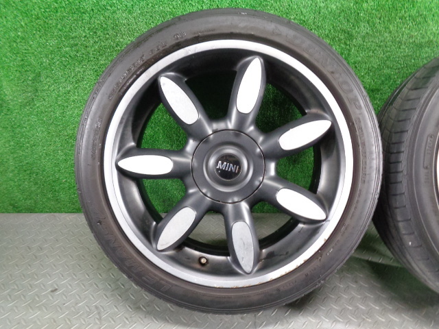 Q77★　BMW/ミニ　RF16　タイヤホイール4本セット　17インチ/7J/+48/100-4H/径56㎜　205/45R17　★_画像2