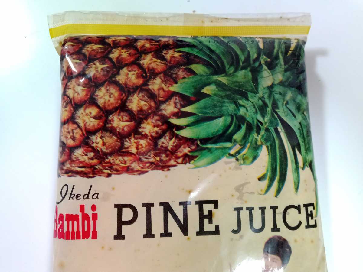 [ Vintage ] rare goods * that time thing * unopened * Bambi pine juice * Ikeda confectionery * Ikeda Bambi * flour juice * ultra rare *Bambi* retro * antique 