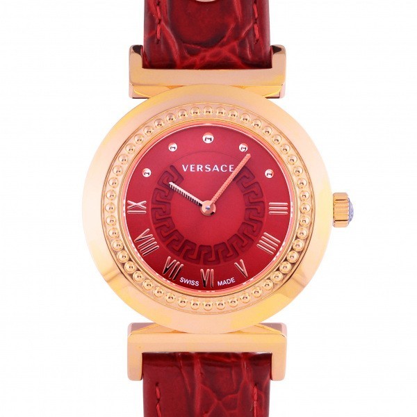 ヴェルサーチ Versace P5Q80D800S800 レッド文字盤 新品 腕時計 レディース