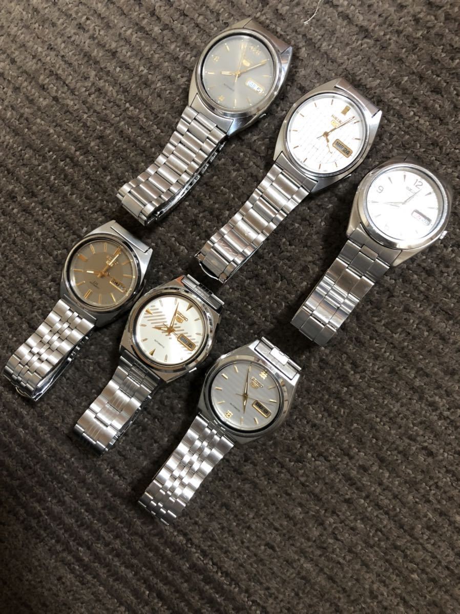SEIKO セイコー 5 自動巻 メンズ腕時計 稼働品 まとめて6点 #3 item