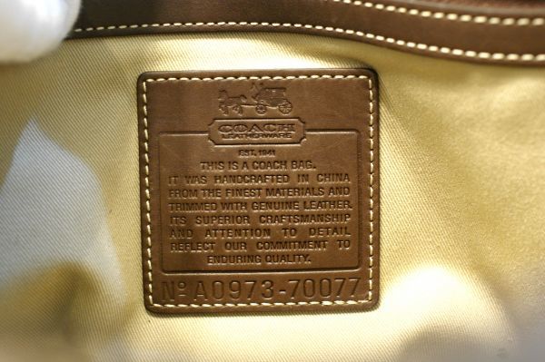 ○美品 コーチ COACH 70077 ヘリテージ ストライプ イースト ウェスト