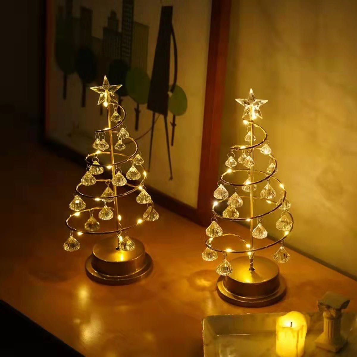 クリスマスツリーライト　Xmas 卓上ライト　イルミネーション　北欧雑貨