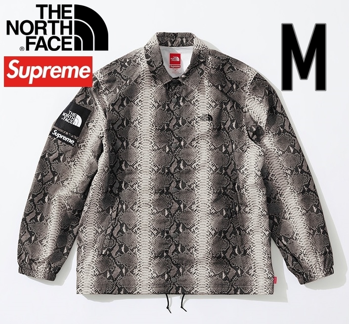 18SS M Supreme The North Face Snakeskin Taped Seam Coaches Jacket