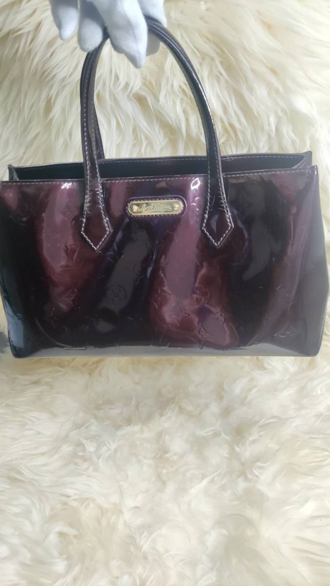 美品】 LOUIS VUITTON ルイヴィトン ヴェルニ ウィルシャーPM