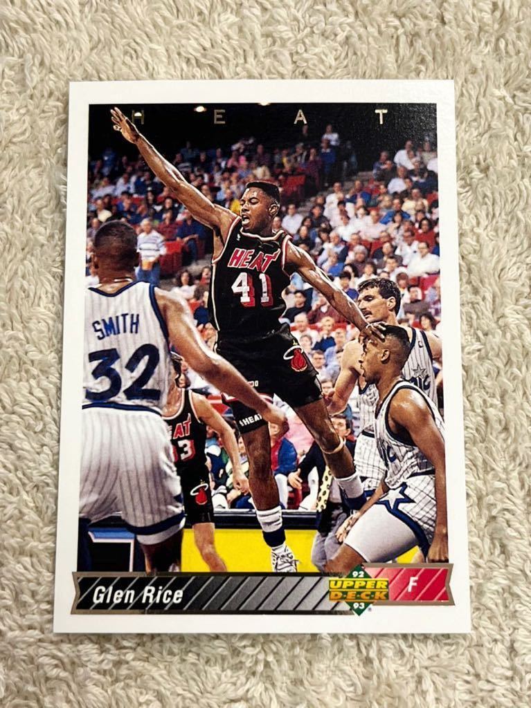 グレンライス Glen Rice 1992 Upper Deck #126 Miami Heat_画像1