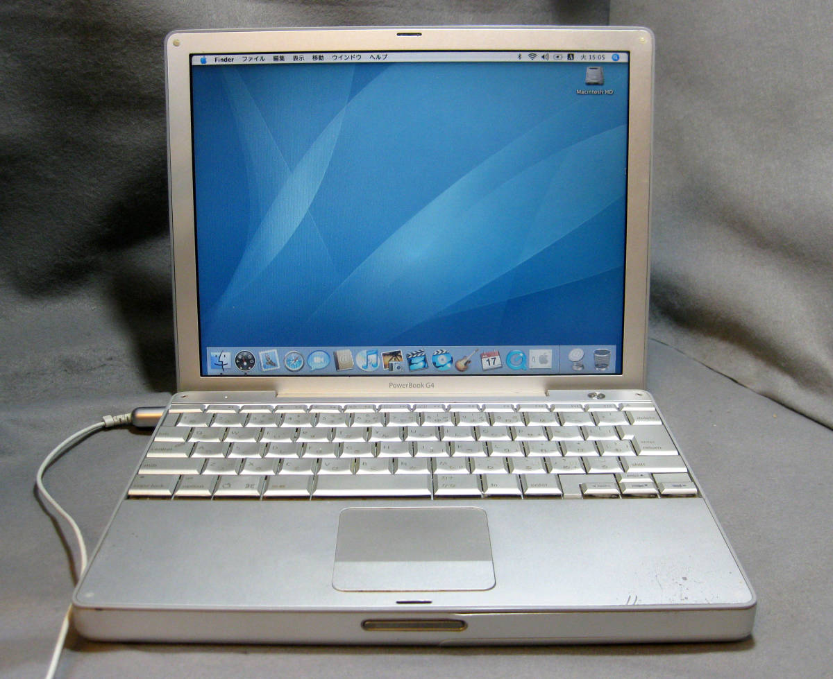 アップル apple PowerBook G4 12インチ /1 GHz/1.25GBRAM 電源ケーブル