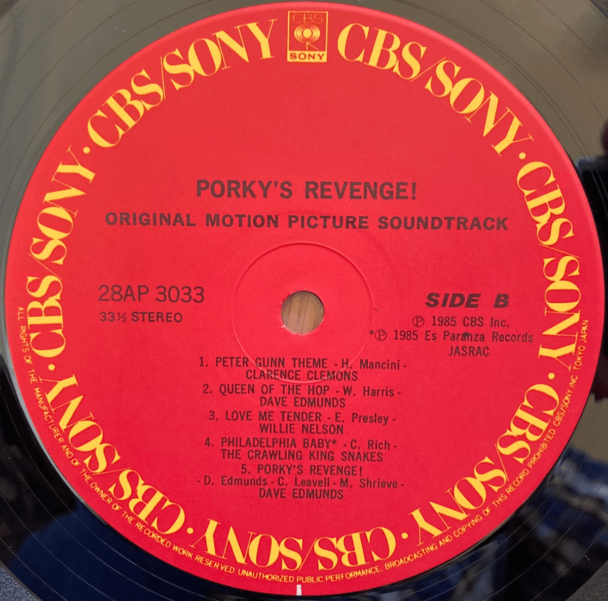 *GEORGE HARRISON/JEFF BECK other * Japanese record with belt LP/PORKEY\'S REVENGE!~ Poe key z last. ..!// shrink attaching 