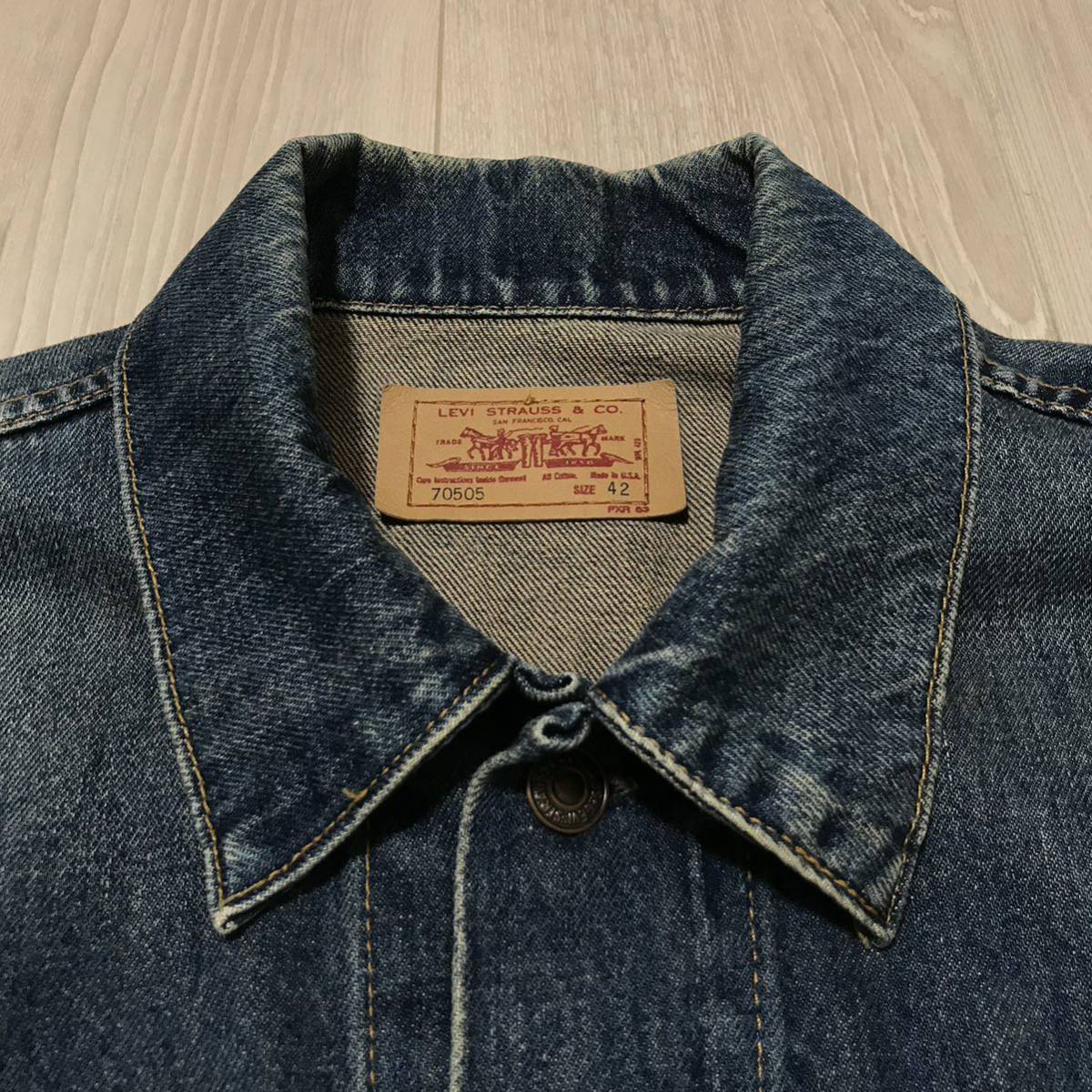 USA levis 70505-0217 42 3rd 557XX 90s 96 スモールe アメリカ製
