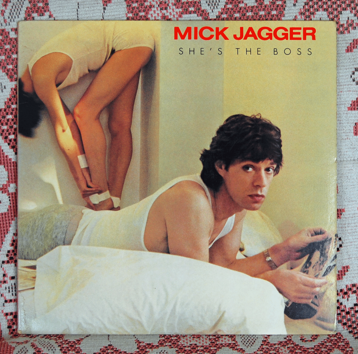 LP☆ミック・ジャガー　MICK JAGGER/SHE'S THE BOSS/レコード記号FC7464_画像1