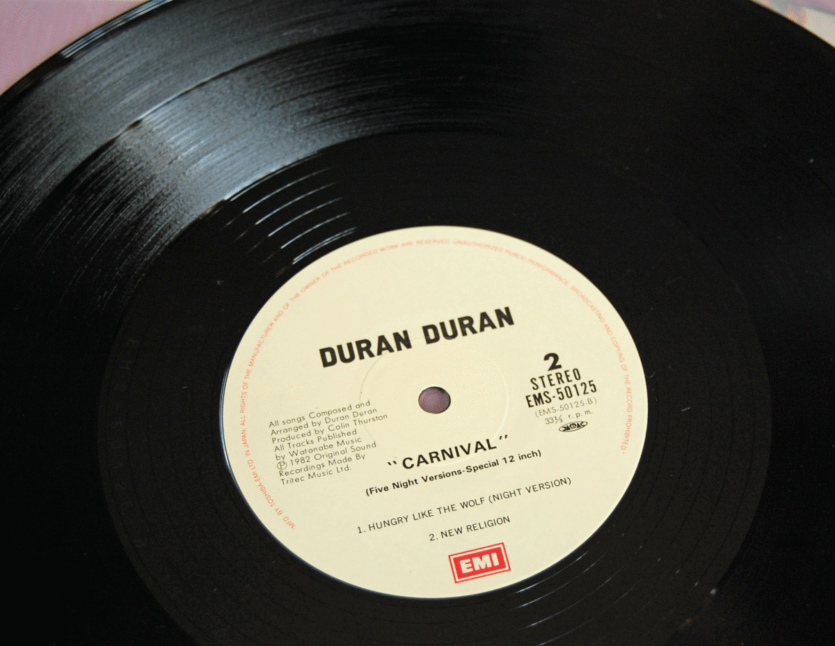 LPte. Ran *te. Ran / машина ni bar ~DURAN DURAN/CARNIVAL/ запись символ EMS-50123
